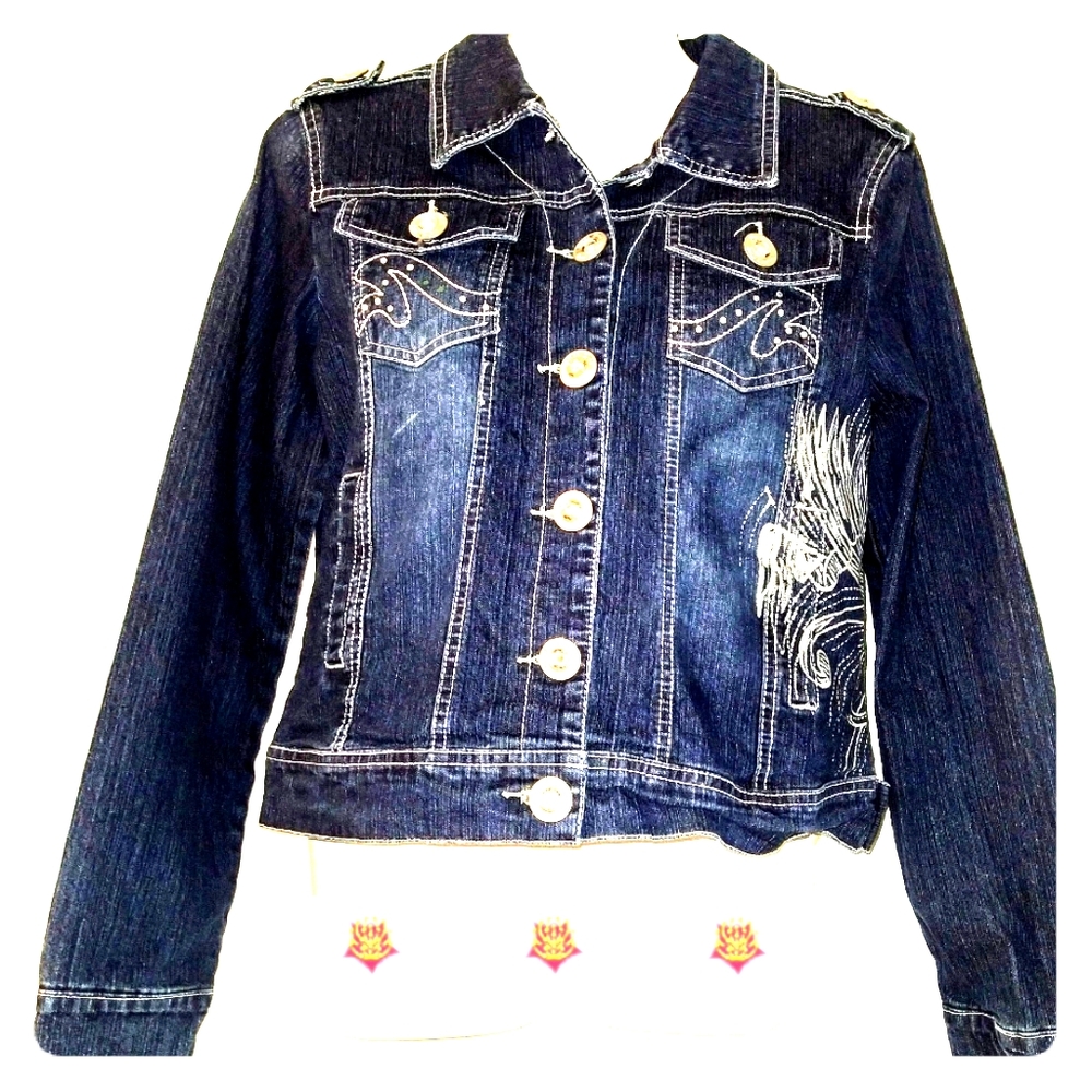 Drama Gold Jean Jacket
